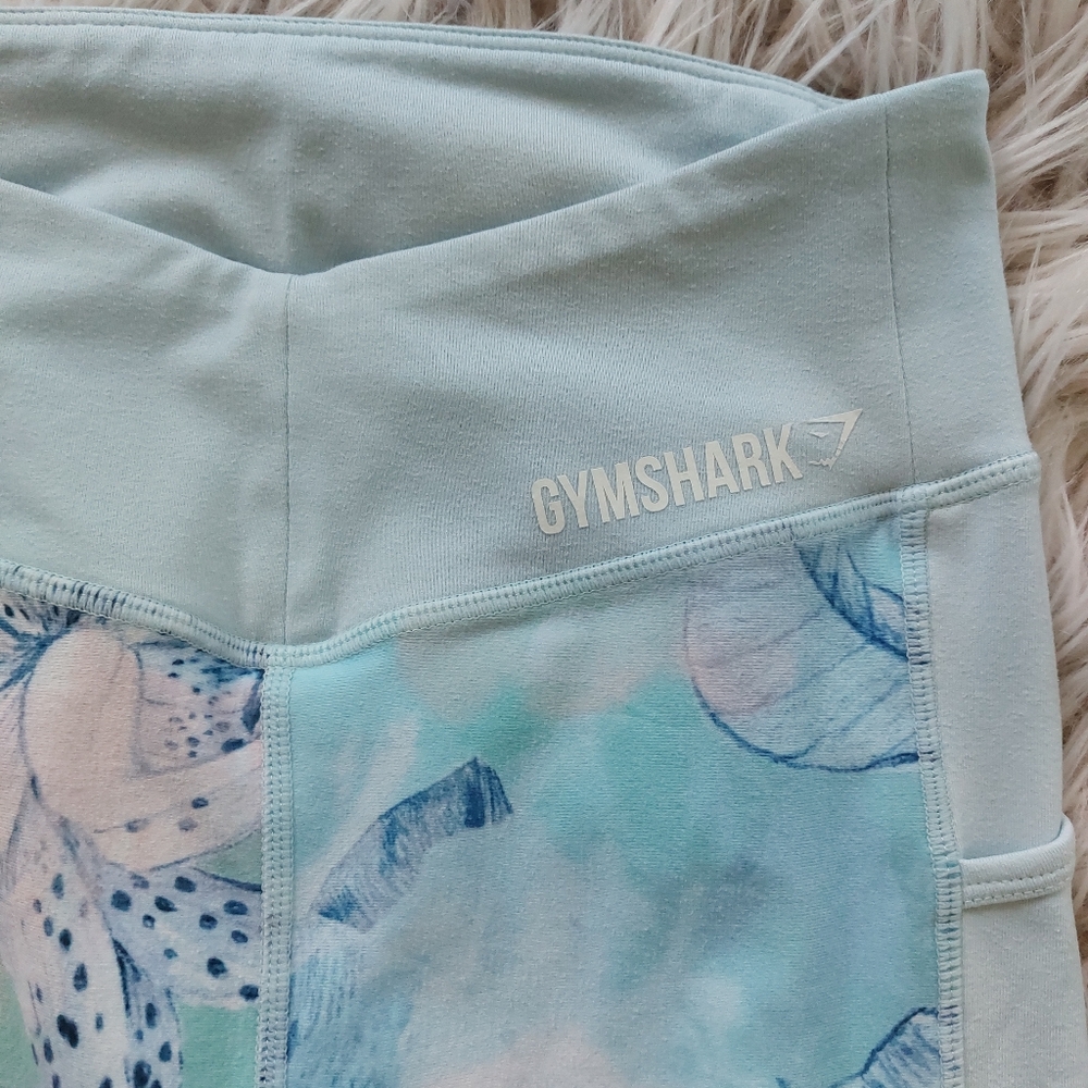 Gymshark Floral Blue Fitness Leggings